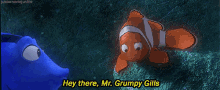 Hey There, Mr. Grumpy Gills GIF - Grumpy Mrgrumpygills Nemo GIFs