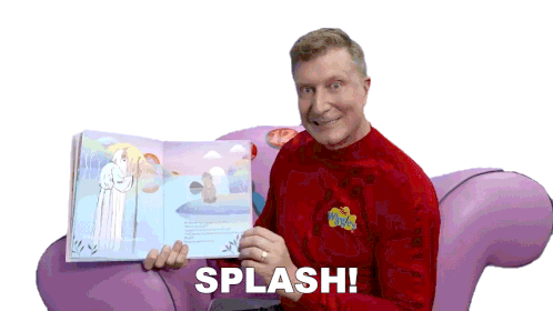 Splash Simon Wiggle Sticker - Splash Simon Wiggle The Wiggles Stickers