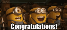 Congratulations! GIF - Congrats Minions Congratulations GIFs