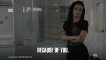 Because Of You Dr Helen Sharpe GIF - Because Of You Dr Helen Sharpe Sharpwin GIFs
