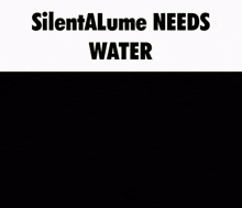 a man with a mustache wearing sunglasses and the words silentalume needs water below him
