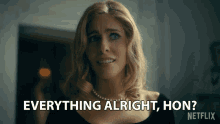 Everything Alright Hon Grace Hargreeves GIF - Everything Alright Hon Grace Hargreeves Jordan Claire Robbins GIFs