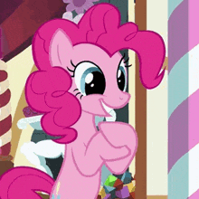 pinkie pie excited waiting my little pony mlp