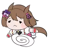 a cartoon drawing of a girl with a bow on her head