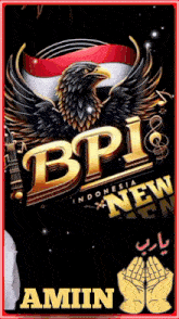 a logo for bpi indonesia with an eagle in the center