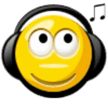 Emoji Smiley GIF - Emoji Smiley Head Phones GIFs