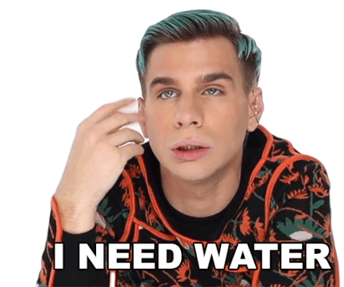 I Need Water Brad Mondo Sticker - I Need Water Brad Mondo Thirsty Stickers