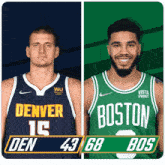 Denver Nuggets (43) Vs. Boston Celtics (68) Half-time Break GIF - Nba Basketball Nba 2021 GIFs
