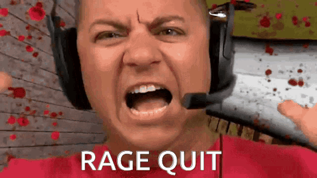 rage quit like a boss  Rage quit, Game happy, Geek humor