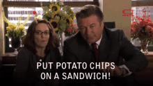 Liz Lemon Sandwich GIF - Liz Lemon Sandwich Potato Chips GIFs