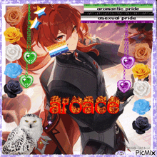 a picture of an anime character with the word arcane in the middle