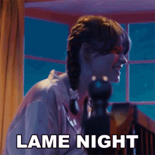 Lame Night Allison Ponthier GIF - Lame Night Allison Ponthier Harshest Critic Song GIFs