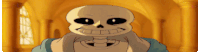 a cartoon skeleton is smiling in a hallway with columns .