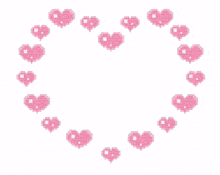 hearts pixel heart