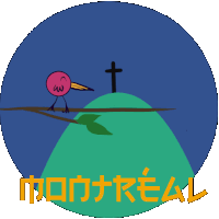 Oiseau Montréal Sticker