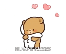 Hugsandkisses Hearts GIF - Hugsandkisses Hearts Milkandmochabear GIFs
