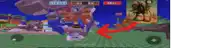 a screenshot of a video game with an arrow pointing to a picture of a robot