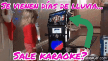 Megapeluquerías Karaoke Machine GIF - Megapeluquerías Karaoke Machine Touch Screen GIFs