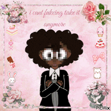 a picture of a cartoon character with the words i cant fukcing take it anymore
