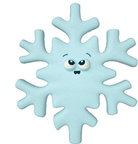 Snowflake Shivers Sticker - Christmas Cheer Snow Flake Snow Stickers