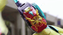 a close up of a toy that looks like a transformer