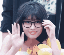 Momo Twice GIF - Momo Twice Glasses GIFs