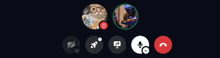 a picture of a cat with glasses is in a green circle next to a picture of a person