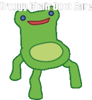 Froggy Chair Froggy Chair Dont Care Sticker - Froggy Chair Froggy Chair Dont Care Dont Care Stickers
