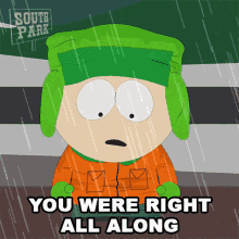 You Were Right All Along Kyle Broflovski GIF - You Were Right All Along Kyle Broflovski South Park GIFs