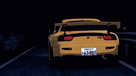 Initial D AMV - Nissan GTR vs Mazda RX7 on Make a GIF