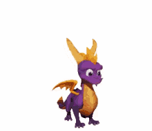 spyro the dragon purple dragon baby dragon happy cute
