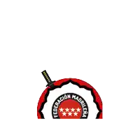 a logo for federacion madrilena de judo y da with olympic rings