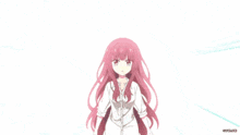 a girl with red hair and a bandage on her eye