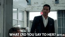 What Did You Say To Her Tom Ellis GIF - What Did You Say To Her Tom Ellis Lucifer Morningstar GIFs