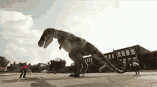 Trex Jumping Rope GIF