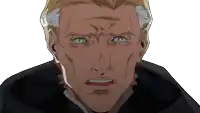 a man with a bandage on his forehead looks at the camera