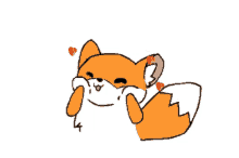 Fox Cute GIF - Fox Cute Heart GIFs