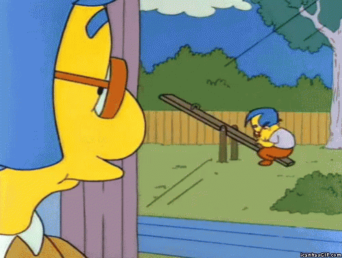 Milhouse Playing Alone - The Simpsons GIF - The Simpsons Seesaw Milhouse -  Discover & Share GIFs