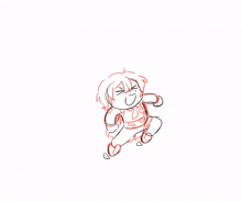 a drawing of a person with their eyes closed and arms outstretched