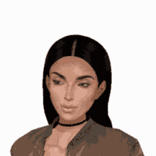 Kim Kardashian Kimoji GIF - Kim Kardashian Kimoji Eyeroll GIFs
