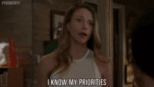 I Know My Priorities GIF - Liza Miller Priorities Younger Tv GIFs