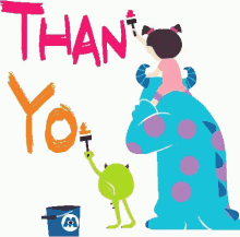 Thank You Monsters Inc GIF - Thank You Monsters Inc Boo GIFs