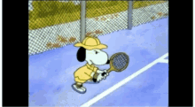 Tennis Snoopy GIF - Tennis Snoopy Peanuts GIFs