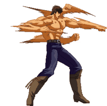 kenshiro fist of the north star anime punches