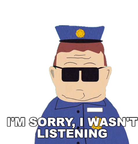 Im Sorry I Wasnt Listening Herbert Garrison Sticker - Im Sorry I Wasnt Listening Herbert Garrison South Park Stickers