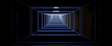 a computer generated image of a tunnel with a light at the end of it .