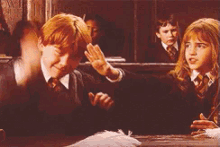 Ron Weasley Hermione GIF - Ron Weasley Hermione Wingardium GIFs