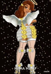 Golden Angel Sexy Angel GIF - Golden Angel Sexy Angel Valentine Angel GIFs