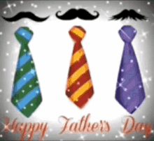 happy fathers day moustache tie