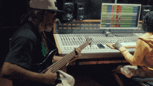 Playing Bass John Oates GIF - Playing Bass John Oates Maneater Reggae Song GIFs
